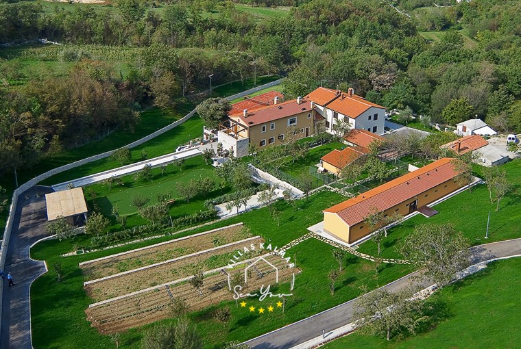 Organic garden with seasonal vegetables at Villa Vlastelini I in Labin-Rabac