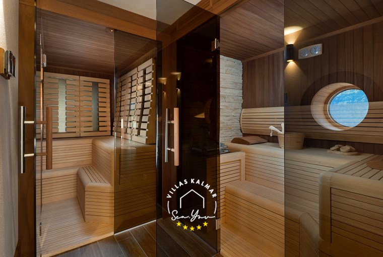 Wellness zone with Finnish and infrared sauna – Villa Vlastelini II