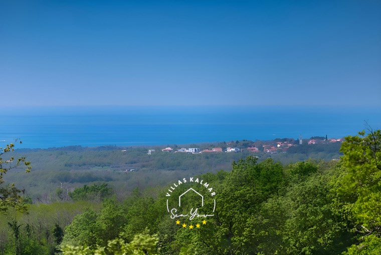 Panoramablick von einer Villa in der Nähe von Porec
