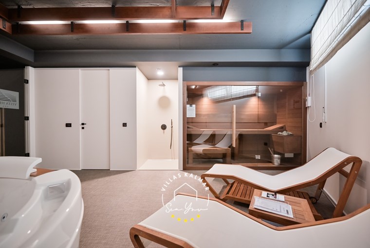 Private spa with sauna and jacuzzi – Villa Vista Hills Croatia