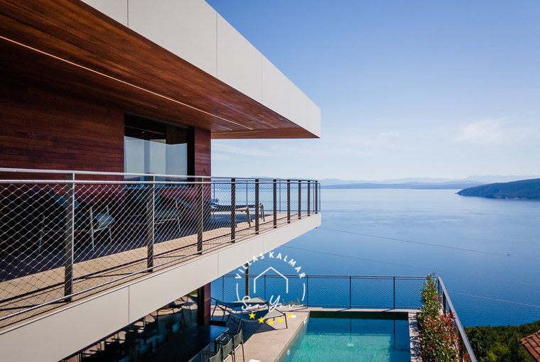 Panoramic view of Kvarner Bay from Villa Vista Hills Croatia