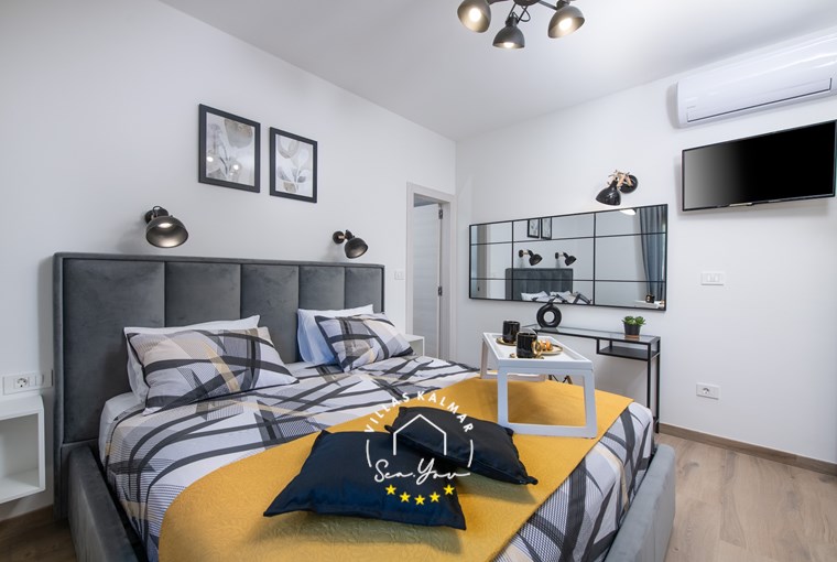 Komfortables Doppelzimmer in der Villa Silentio in Marčana