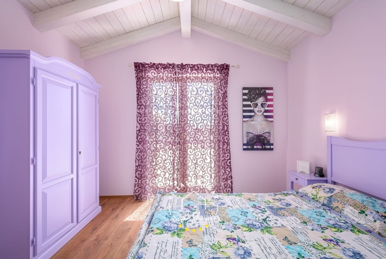 Beautifully decorated bedroom in villa